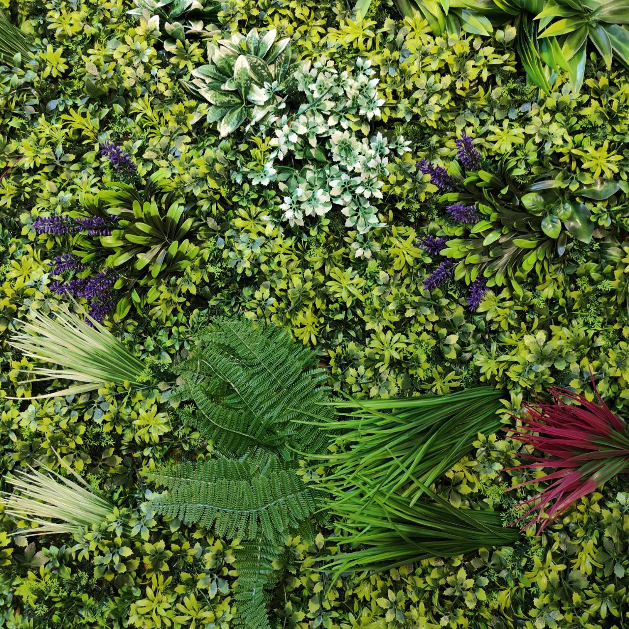 Artificial Green Wall Panel 100x100cm Backdrop Decor Plants Outdoor Garden