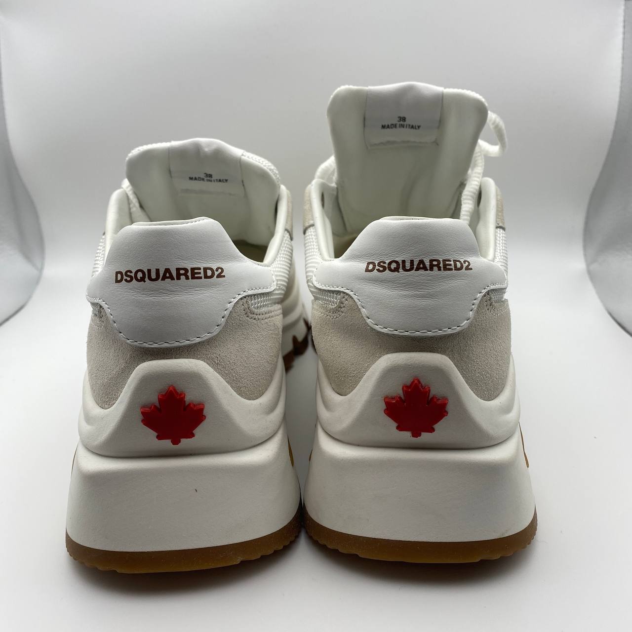 DSQUARED2 Run Ds2 Trainer for Women White/Beige, Size UK 5 / EU 38