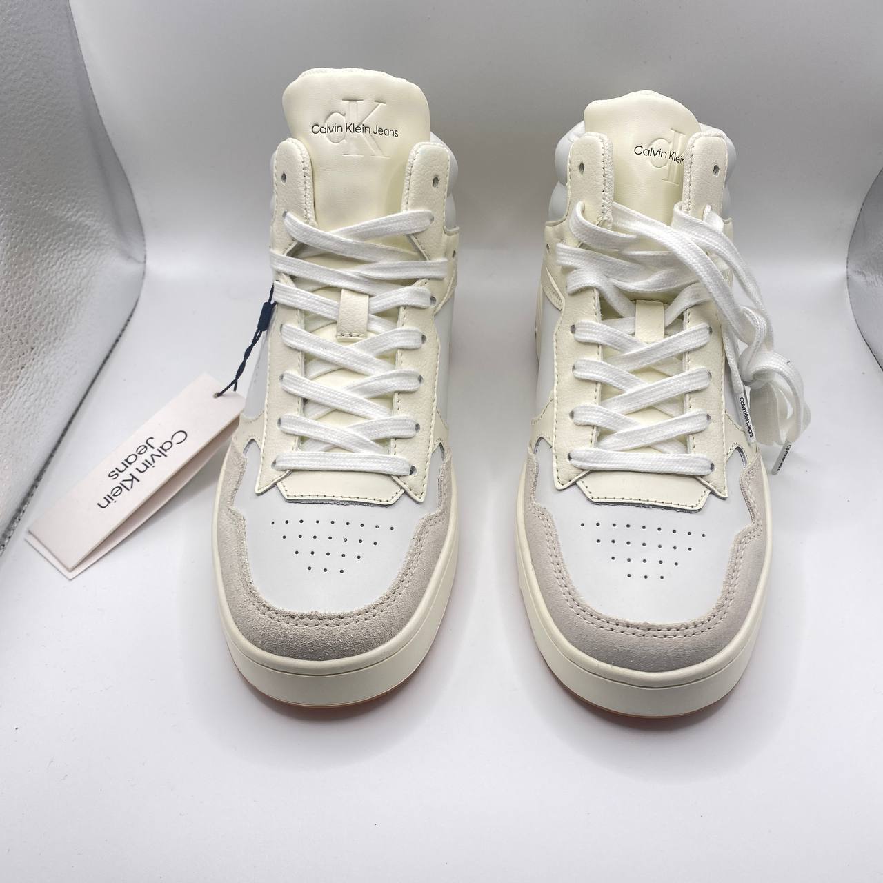 Calvin Klein - Women's Shoes High-Top Trainers, Leather UK 5 / EU 38