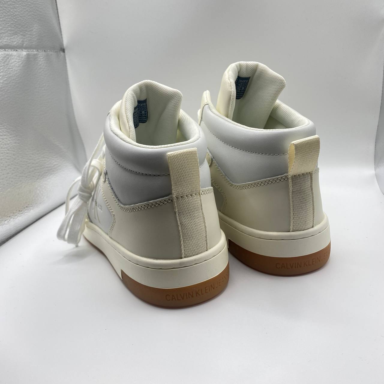 Calvin Klein - Women's Shoes High-Top Trainers, Leather UK 5 / EU 38