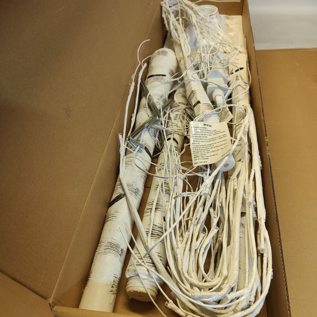 EAMBRITE White Twig Trees Set - 6FT, 5FT Birch with Warm White LEDs