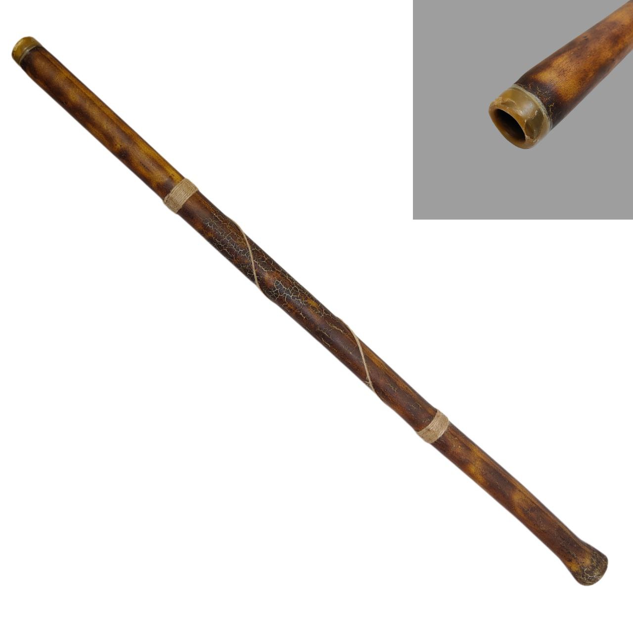 World Percussion USA Modern Didgeridoo, Hand-fired, Beeswax Mouthpiece, Easy Play