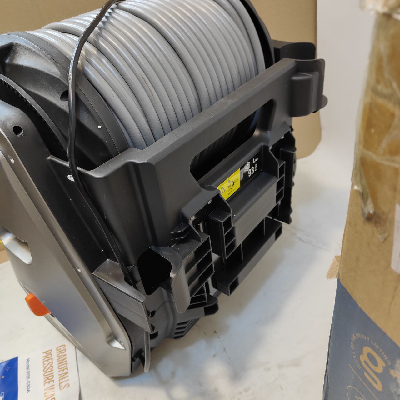 Giraffe Tools Wall Mounted Pressure Washer Plus+, 2400 PSI, 30M Hose, Grey