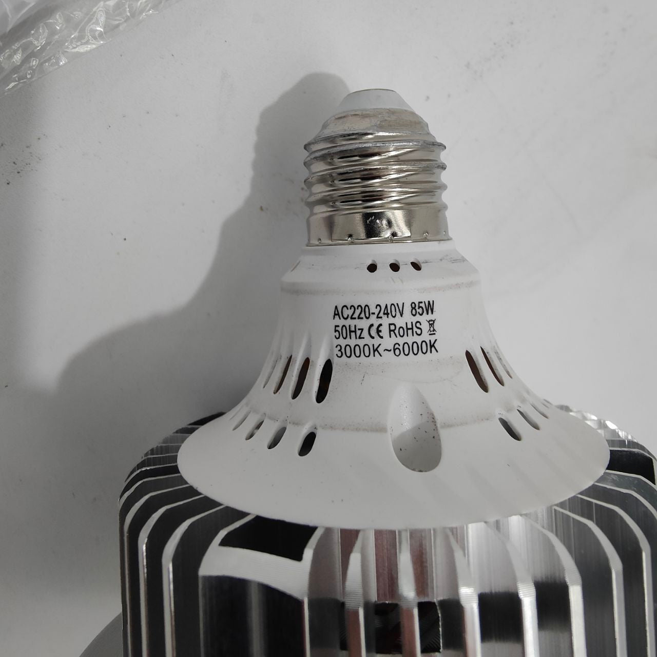 85W Dimmable Tricolor LED Bulb 3000K-6000K with Remote for E27 Softbox