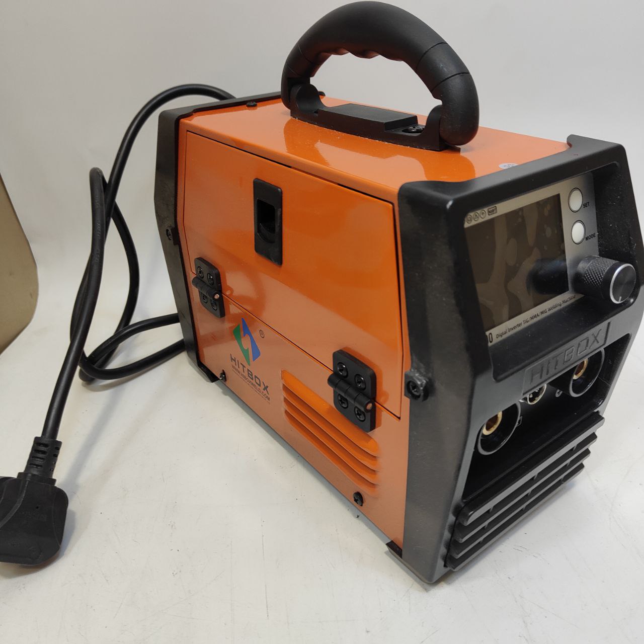 HITBOX 140A 4-in-1 Portable MIG Welder Gasless, TIG, ARC, Spool Gun Digital LED