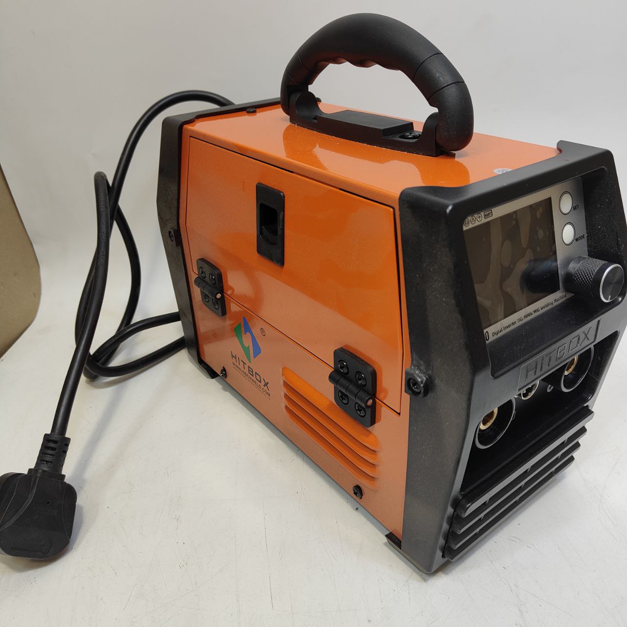 HITBOX 140A 4-in-1 Portable MIG Welder Gasless, TIG, ARC, Spool Gun Digital LED