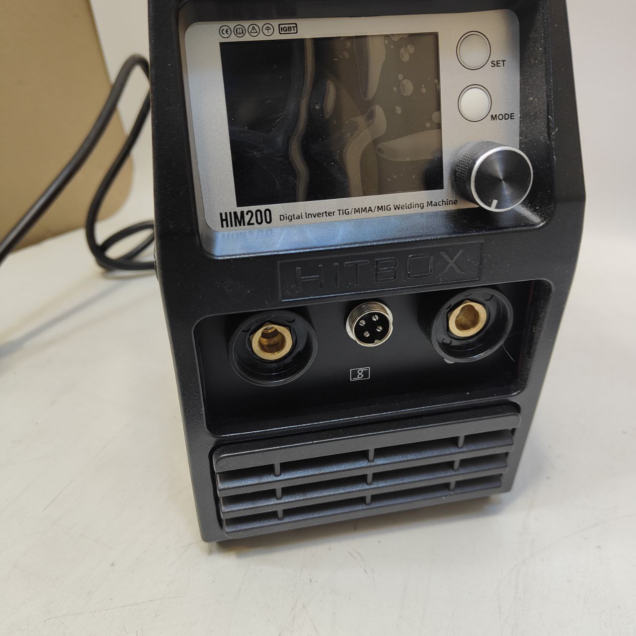 HITBOX 140A 4-in-1 Portable MIG Welder Gasless, TIG, ARC, Spool Gun Digital LED