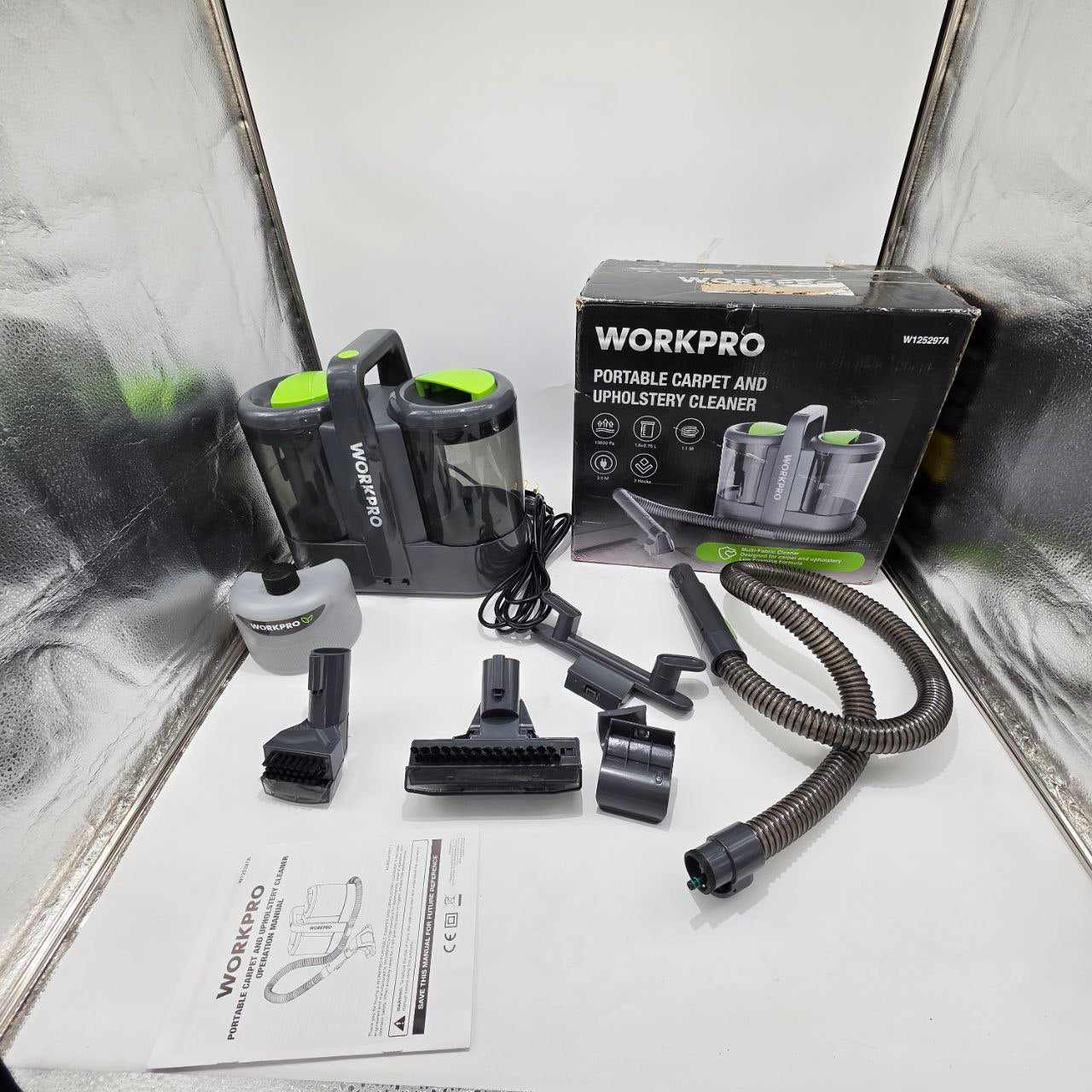 WORKPRO Portable 450W Spot Cleaner for Carpet, Upholstery & Car Interiors