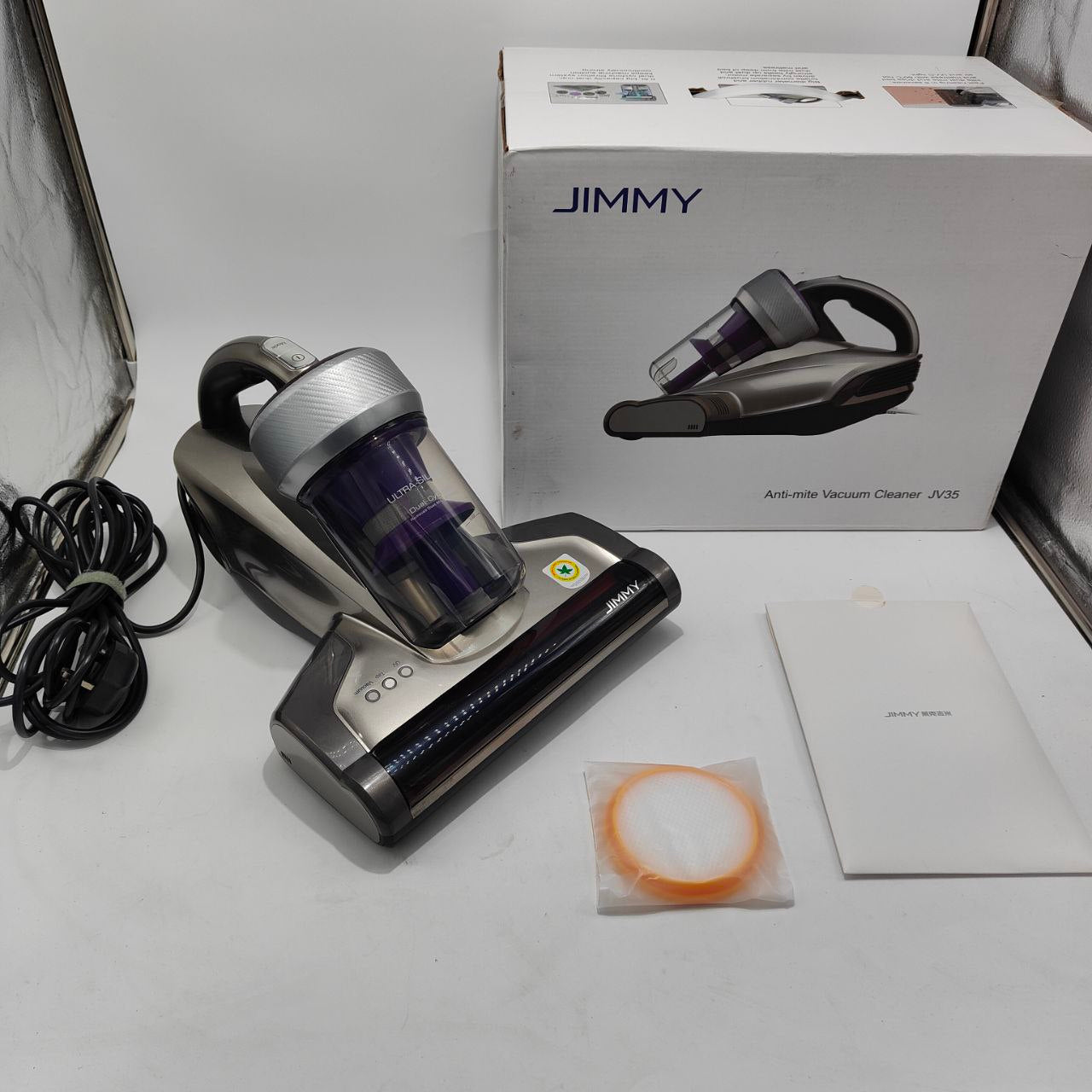 Jimmy JV35 Mattress Vacuum 700W, UV-C Light, 14kPa Suction, Handheld