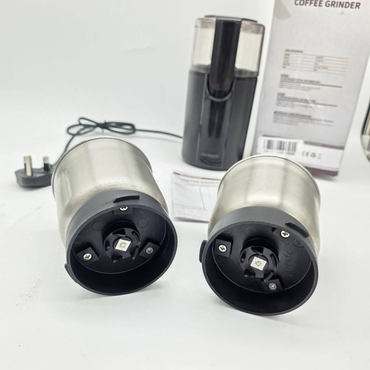 SHARDOR Electric Coffee and Spice Grinder 2 Bowls for Wet and Dry Grinding 70g