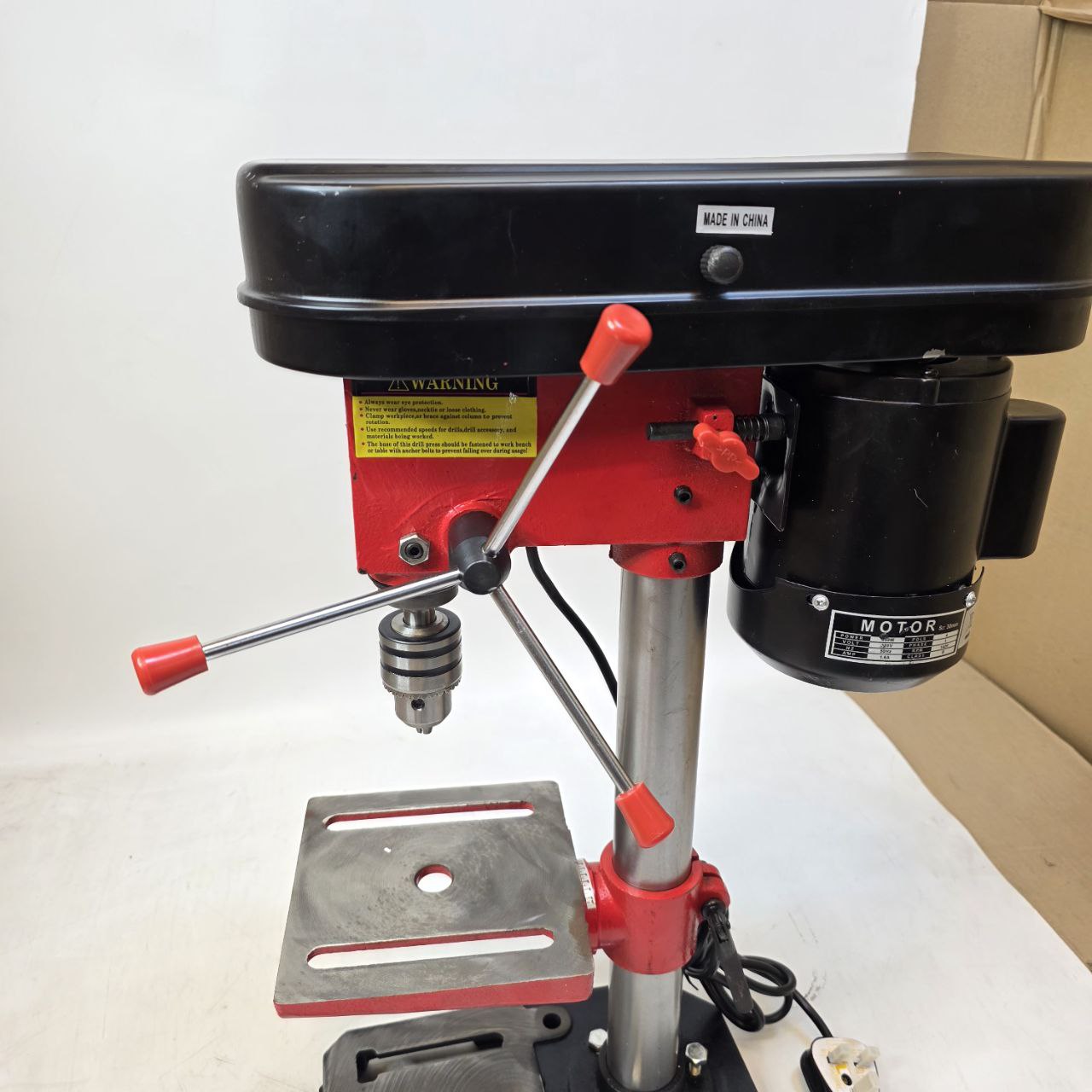 Mini Bench Drill Press 350W  5-Speed Pillar Drill with Cast Iron Base 220V