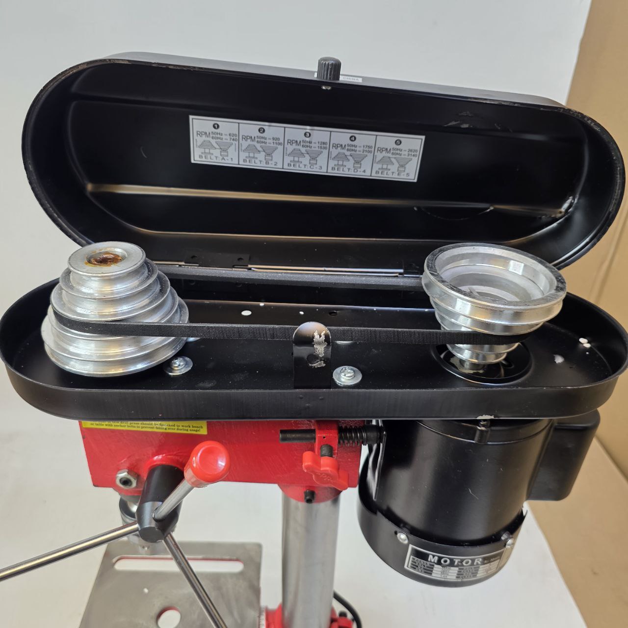 Mini Bench Drill Press 350W  5-Speed Pillar Drill with Cast Iron Base 220V