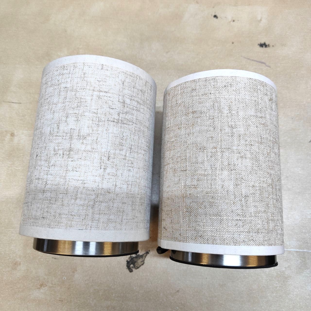 Lightsjoy 2x Touch Bedside Lamps, Dimmable, E14 Bulbs Included – Round