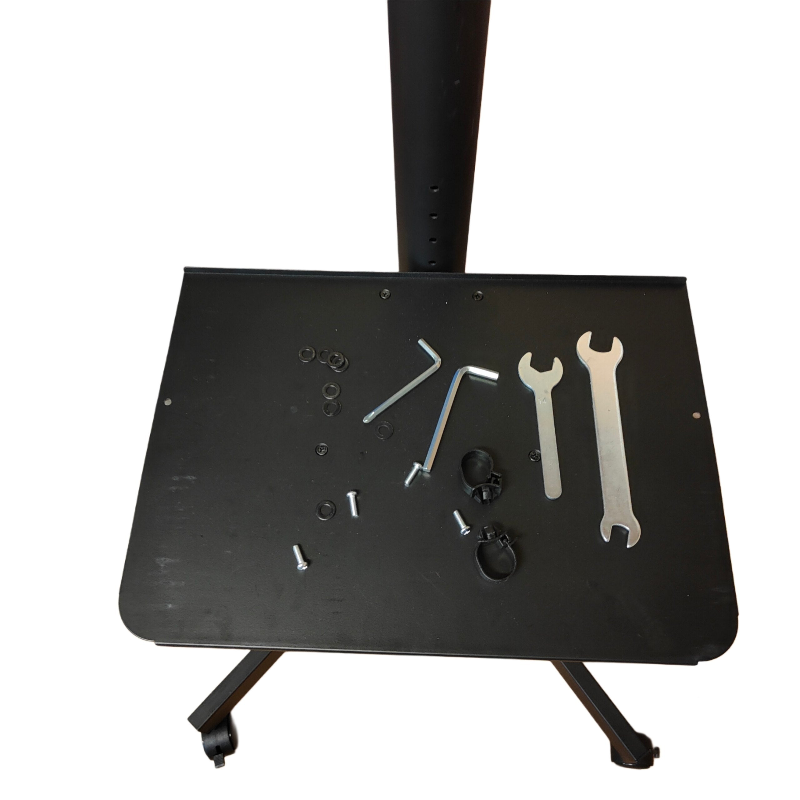 Mobile TV Stand on Wheels 23 to 60 Inch Height Adjustable Shelf BONTEC