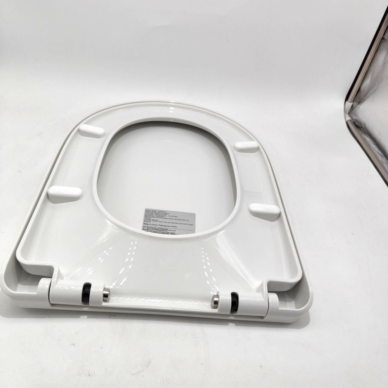 STOREMIC Toilet Seat Soft Close White D Shape Quick Release