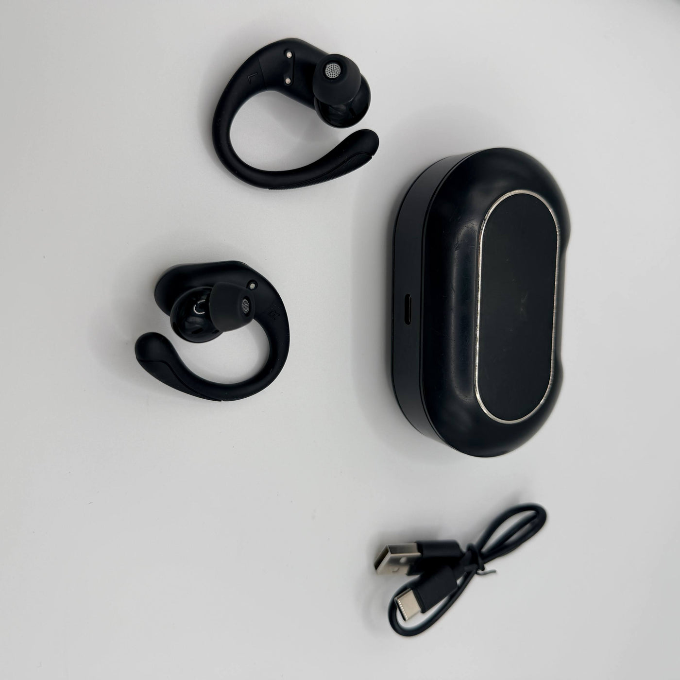 Earbuds Wireless Sport 50H Playtime Bluetooth 5.4 Headphones Mic Earhooks