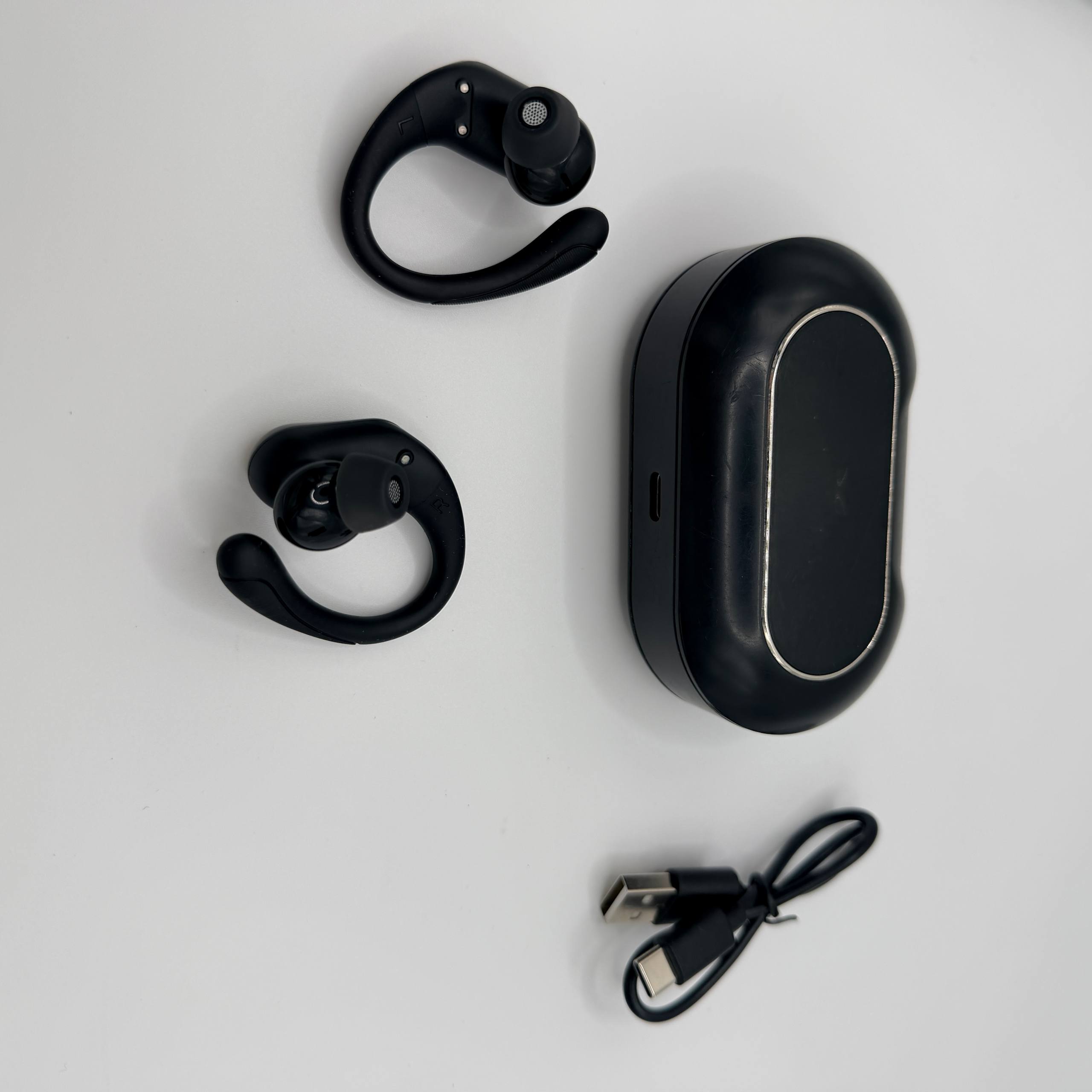 Earbuds Wireless Sport 50H Playtime Bluetooth 5.4 Headphones Mic Earhooks