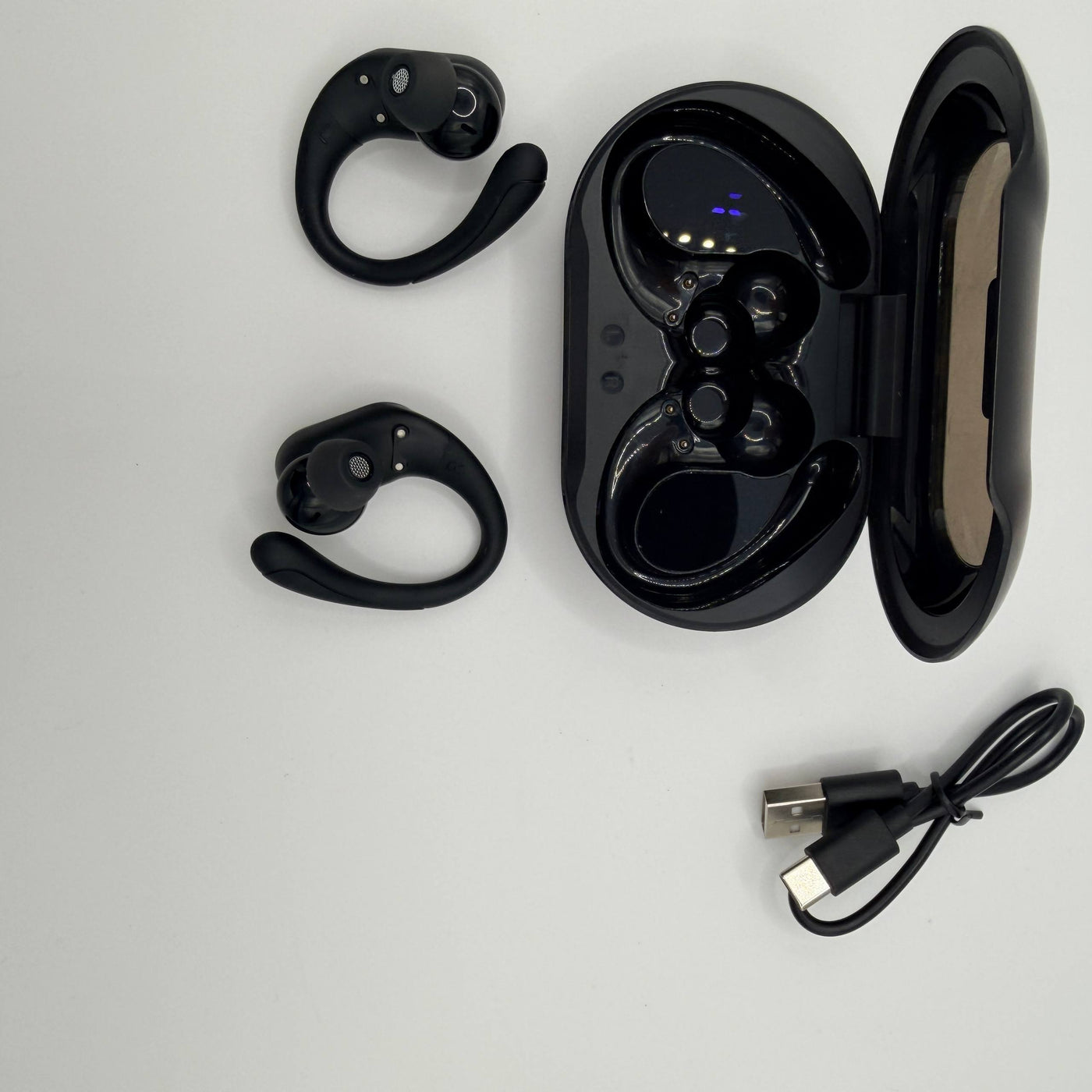 Earbuds Wireless Sport 50H Playtime Bluetooth 5.4 Headphones Mic Earhooks