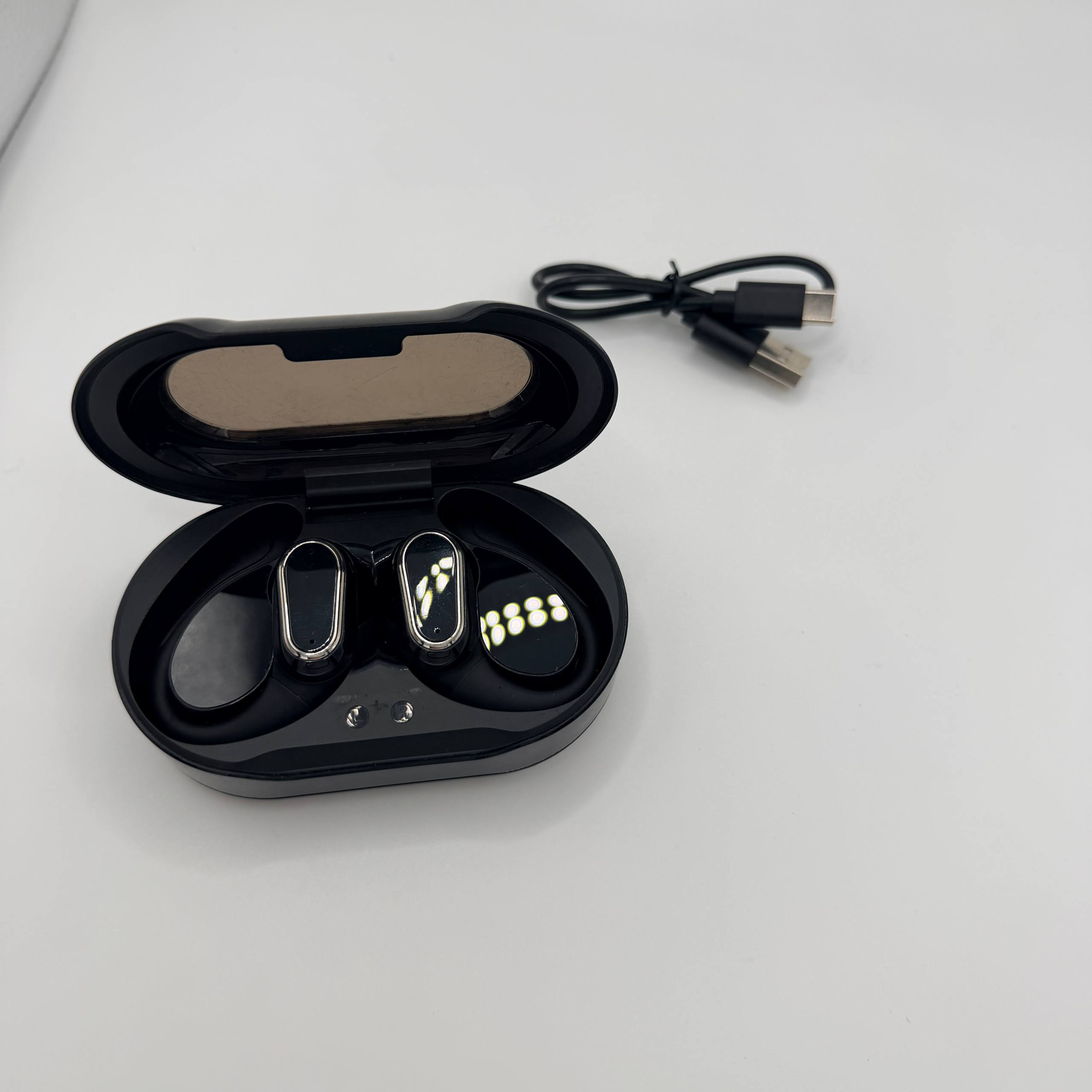 Earbuds Wireless Sport 50H Playtime Bluetooth 5.4 Headphones Mic Earhooks