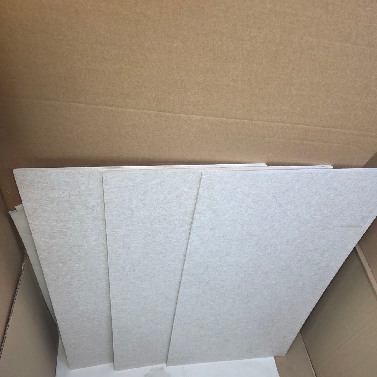 Acoustic Panels 3 Pack Large Soundproof Wall Panels 116x58cm Natural AudioSilk