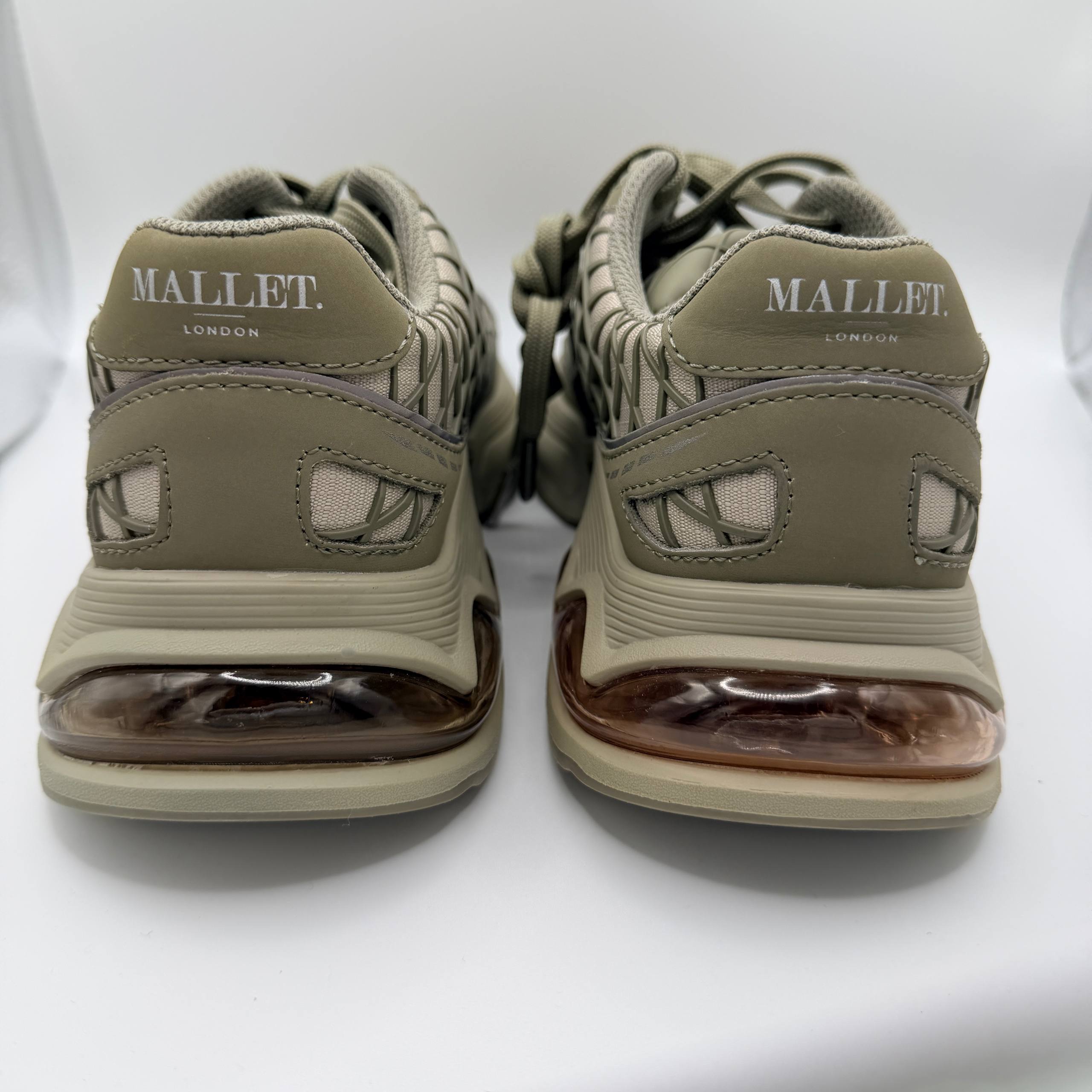 Mallet Women’s Trainers Neptune Army Green and Grey UK 5 EU 38