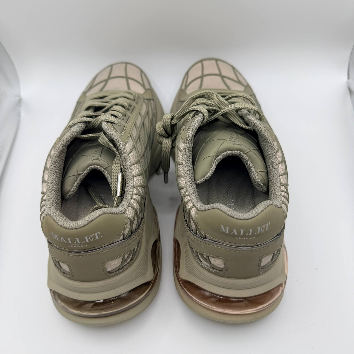 Mallet Women’s Trainers Neptune Army Green and Grey UK 5 EU 38