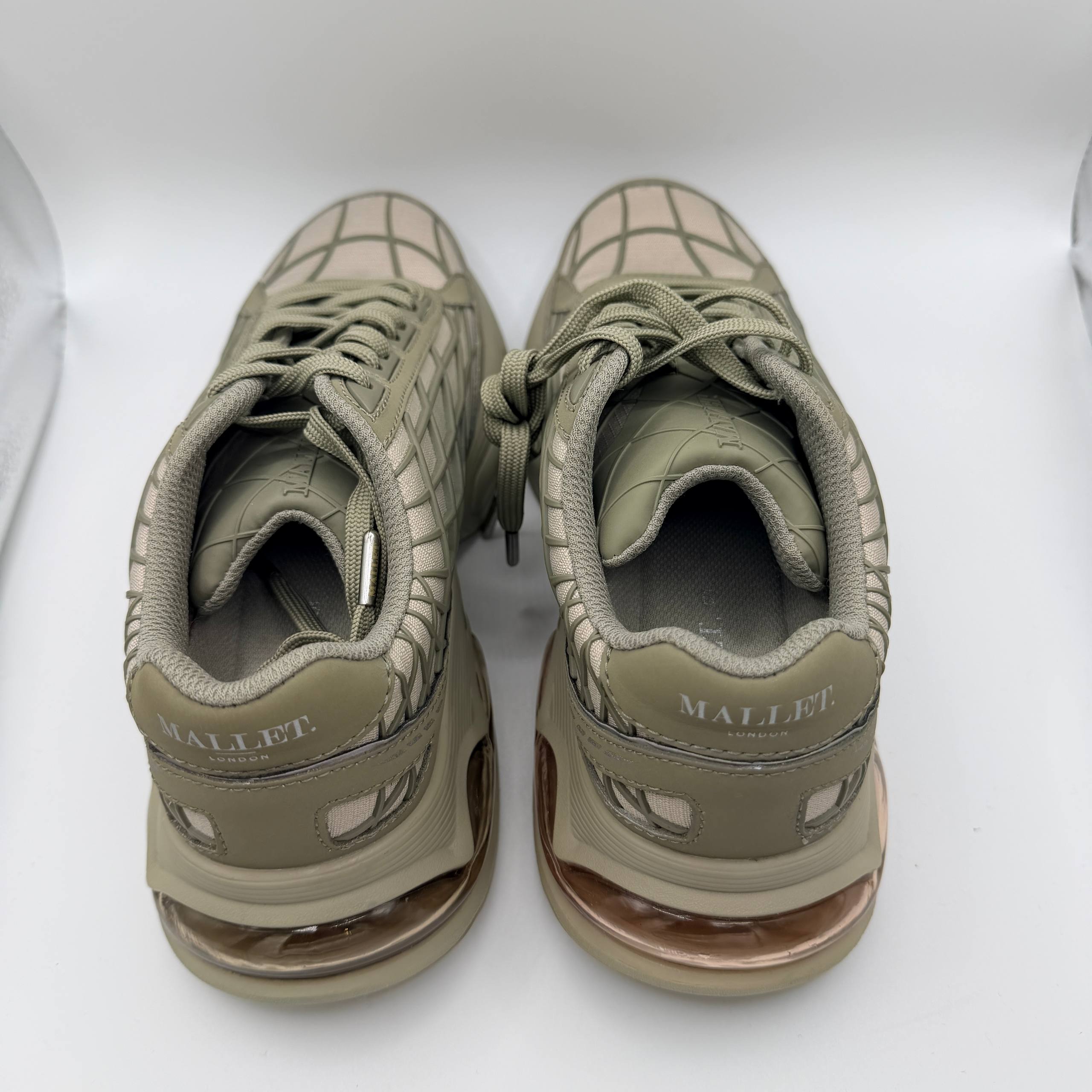 Mallet Women’s Trainers Neptune Army Green and Grey UK 5 EU 38