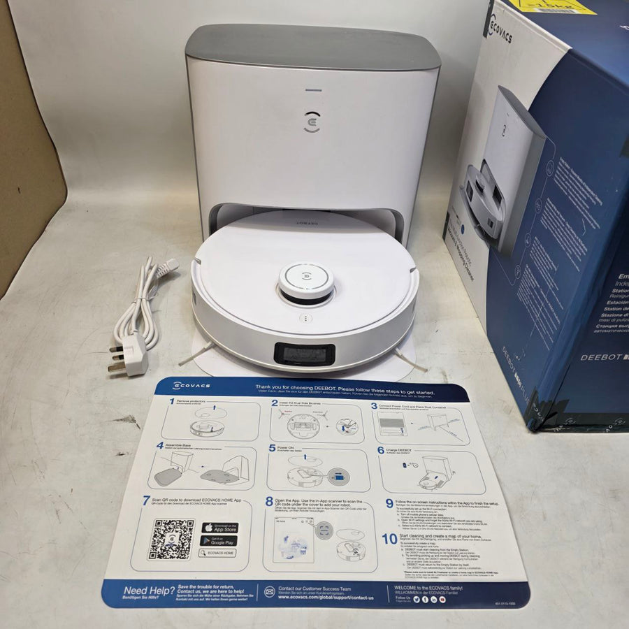 ECOVACS DEEBOT T10 PLUS Robot Vacuum Cleaner Auto-Empty Station 3000 Pa