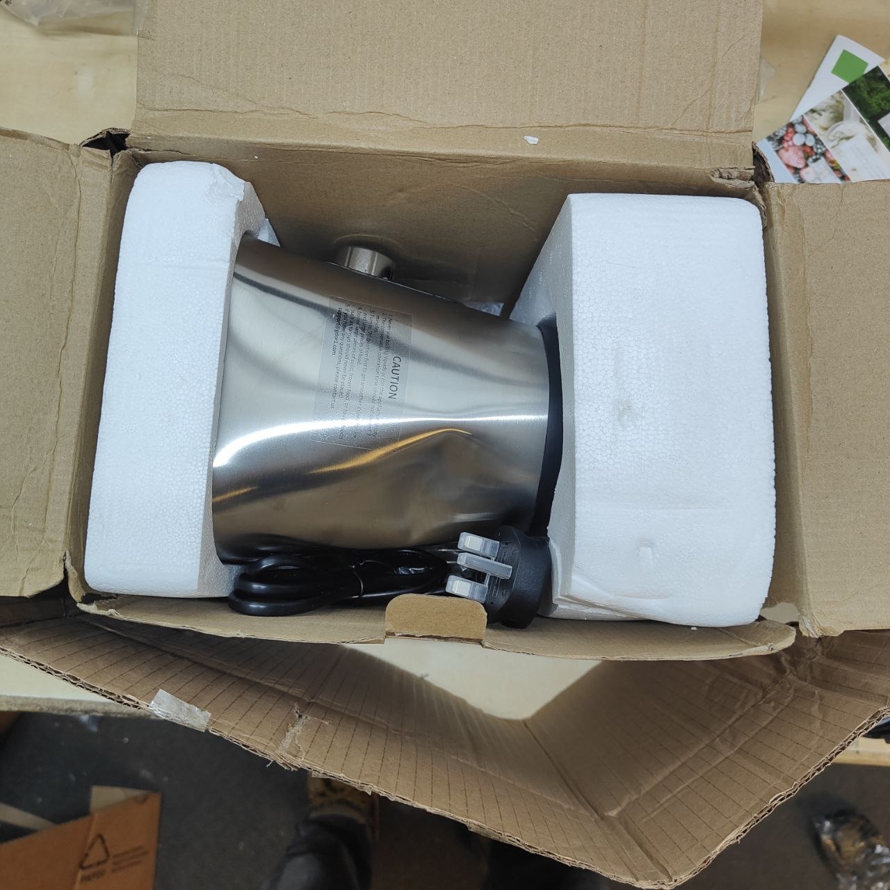 1200W Blender 2in1 Smoothie Maker 1.5L Glass Jug 650ml Travel Cup Silver GDOR