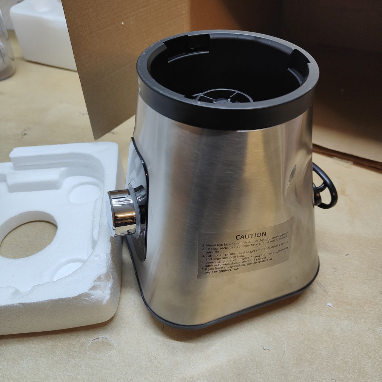 1200W Blender 2in1 Smoothie Maker 1.5L Glass Jug 650ml Travel Cup Silver GDOR