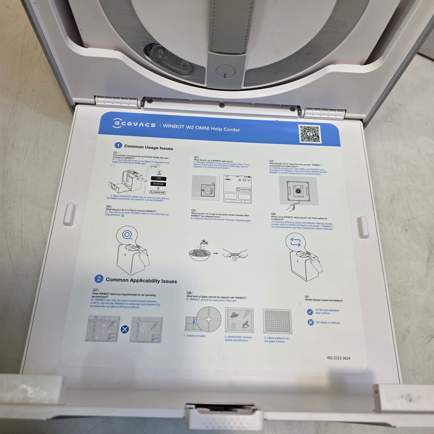 Window Cleaning Robot Glass Cleaner Edge Cleaning Spray System ECOVACS