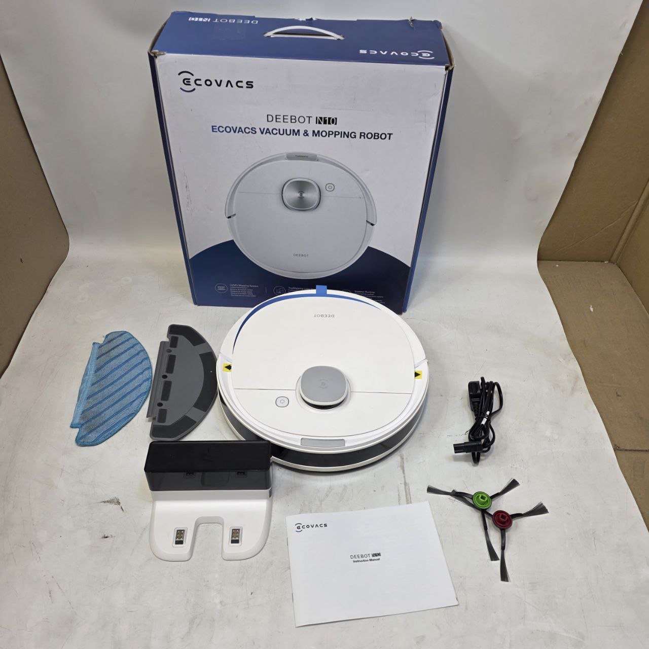 Robot Vacuum Cleaner Mop 4300Pa TrueMapping 2.0 ECOVACS DEEBOT N10