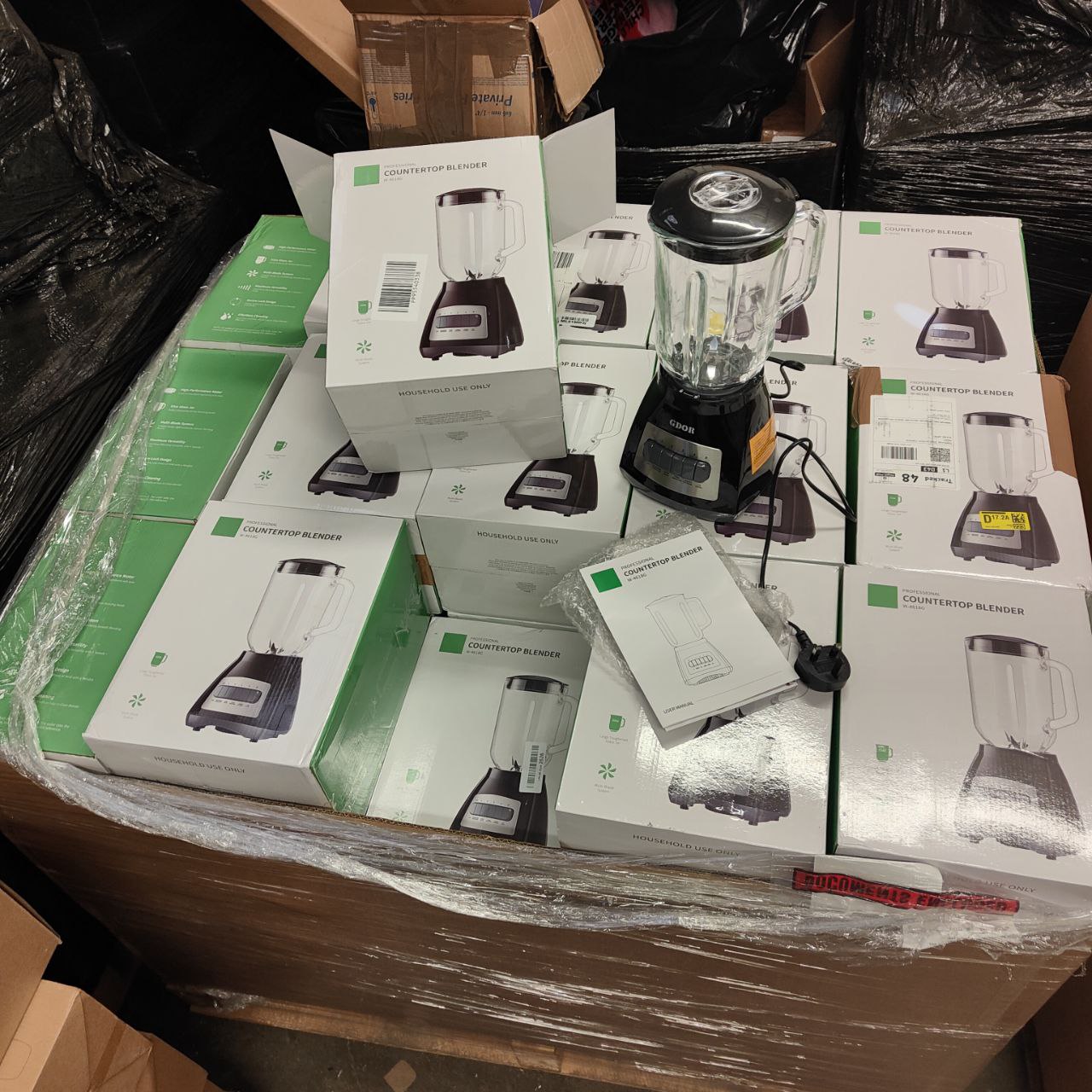 57pcs GDOR 700W Smoothie Blenders 1.5L Glass Jug Returns Pallet RRP £2565