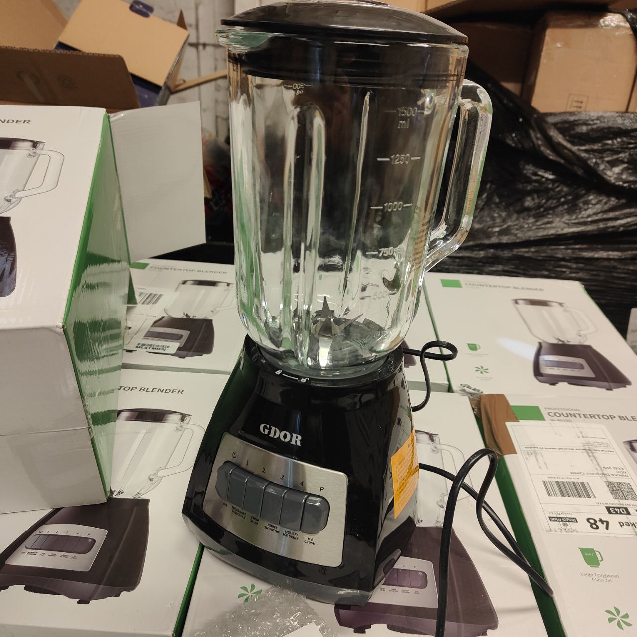57pcs GDOR 700W Smoothie Blenders 1.5L Glass Jug Returns Pallet RRP £2565