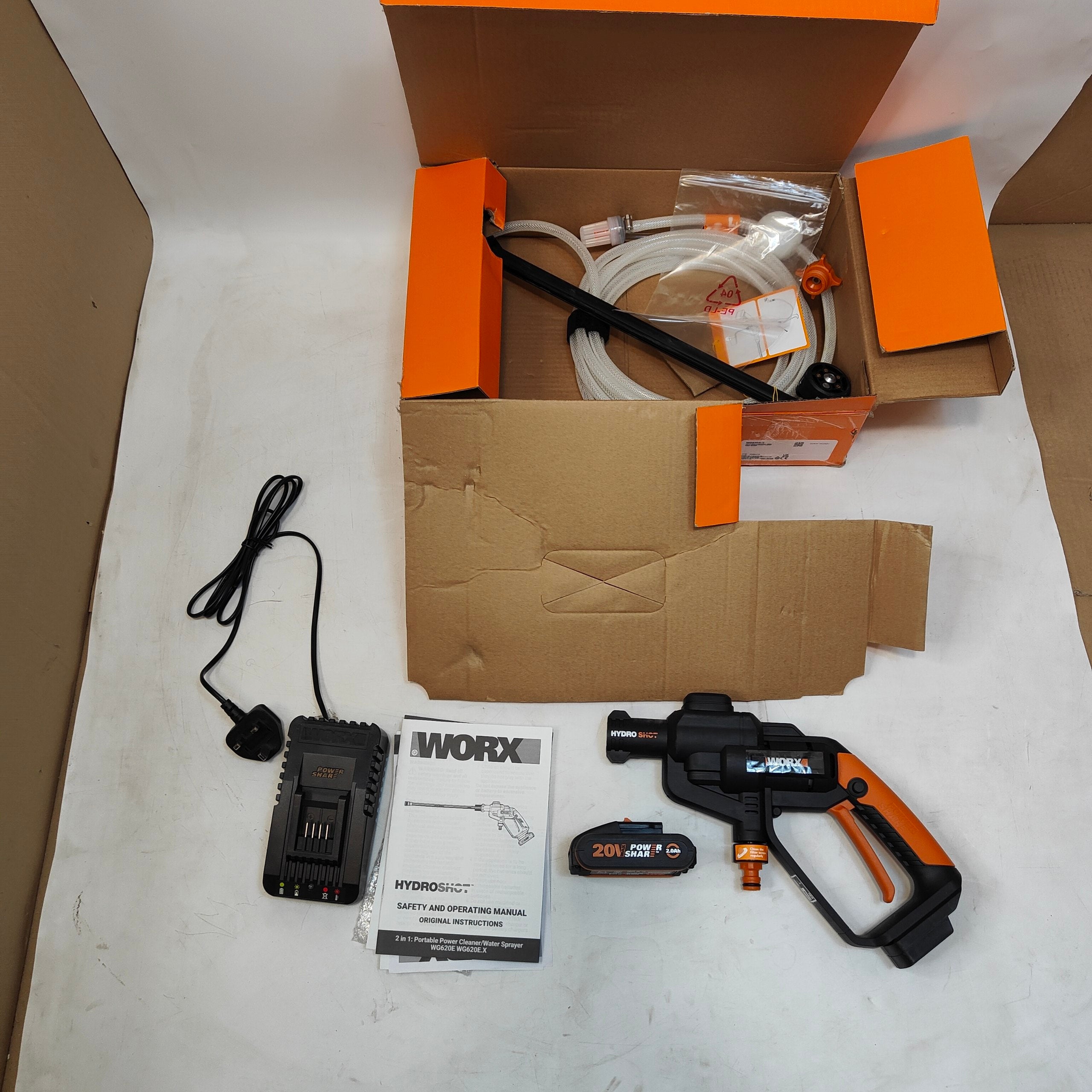 Cordless Pressure Washer 20V 22Bar Portable Cleaner Battery WORX