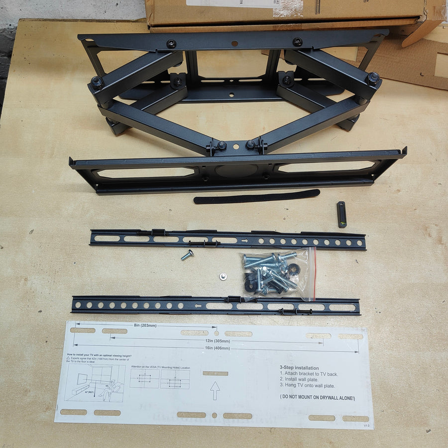 Full Motion TV Bracket 26-70 Inch Swivel VESA 400x400mm 45kg Tilt Mount ELIVED