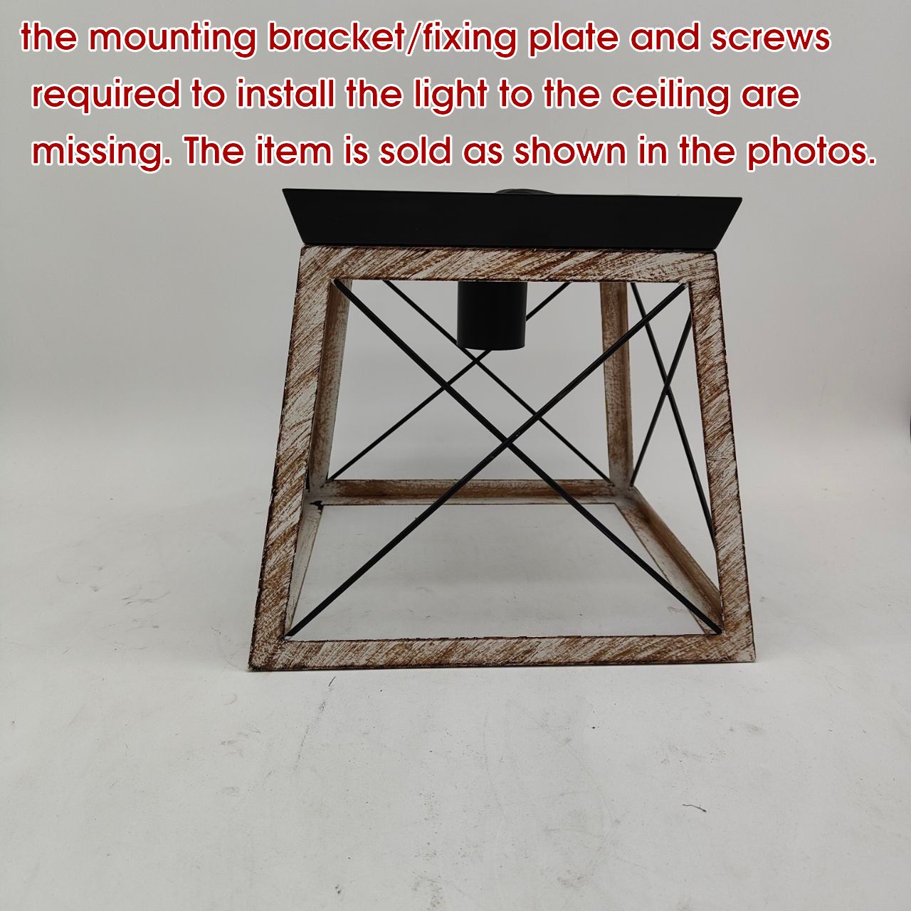 Industrial Flush Mount Ceiling Light Bronze Farmhouse 1 Light Fixture Ganeed