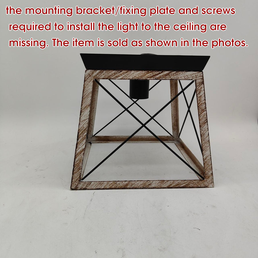 Industrial Flush Mount Ceiling Light Bronze Farmhouse 1 Light Fixture Ganeed