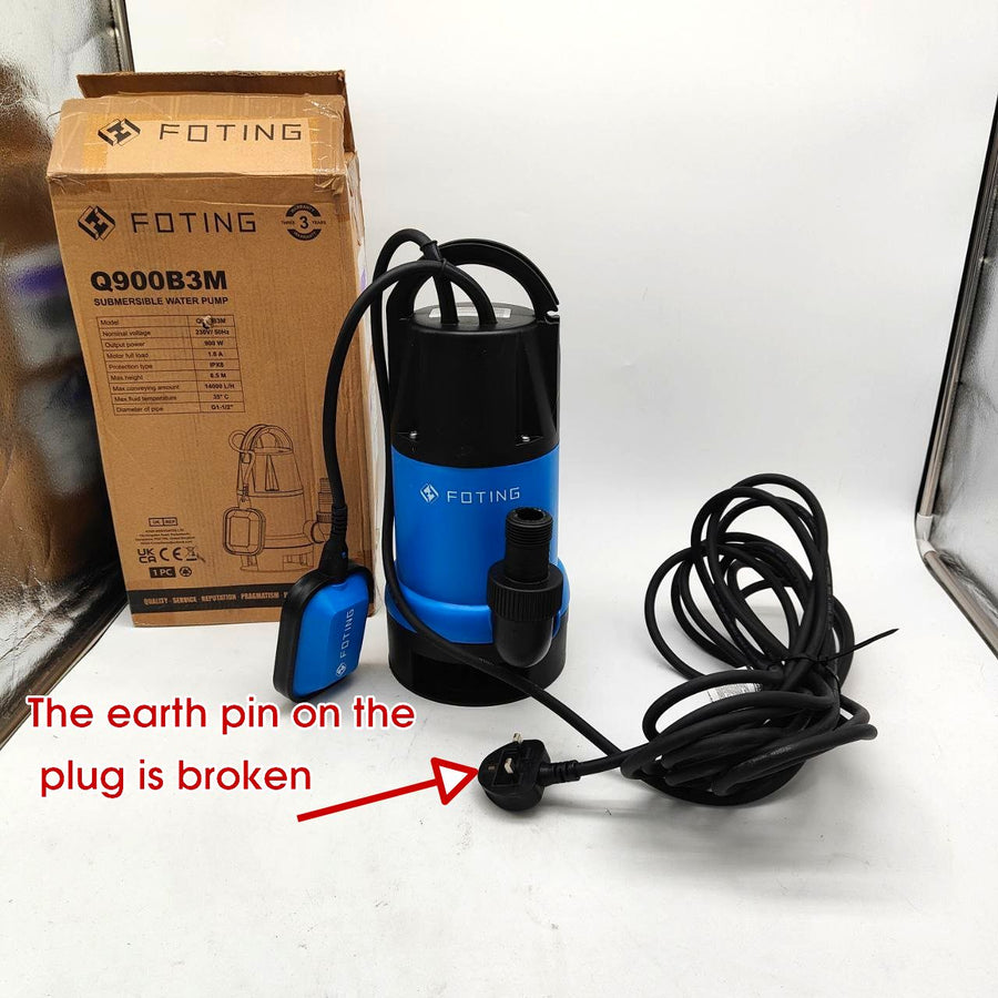 Submersible Water Pump 900W 14000L/H Float Switch Sump Pump FOTING Electric