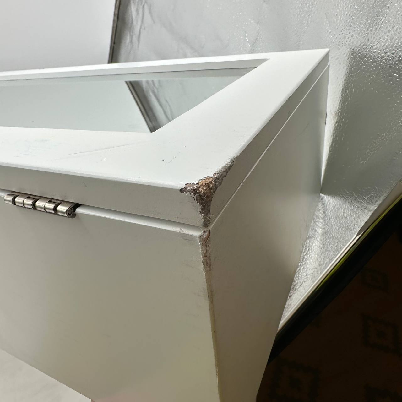 Wall Mounted Ironing Board Cabinet Foldable Iron Storage Mirror Space Saving