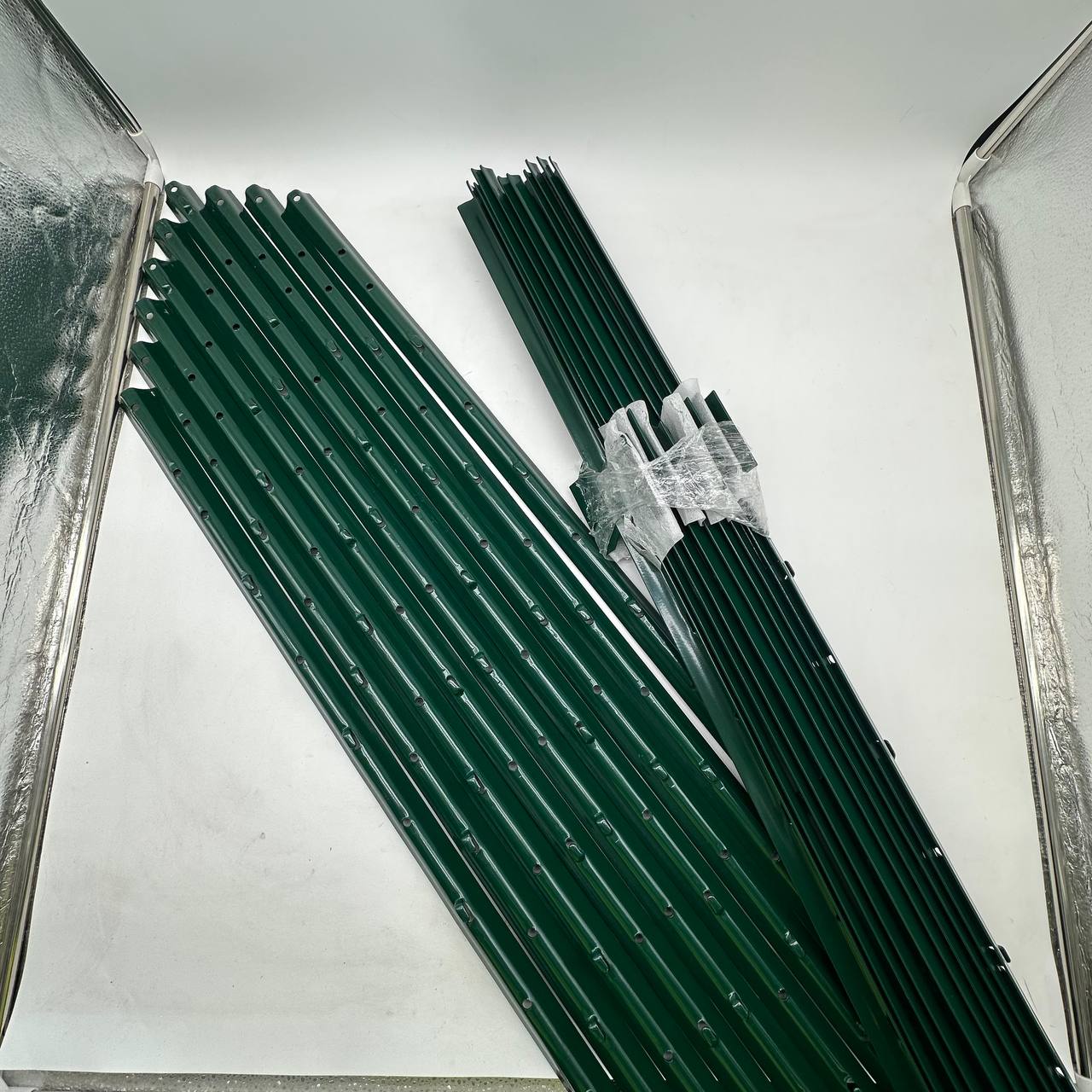 Fence Posts 7ft 213cm Heavy Duty Garden Wire Mesh Posts Pack of 10 Thealyn Steel