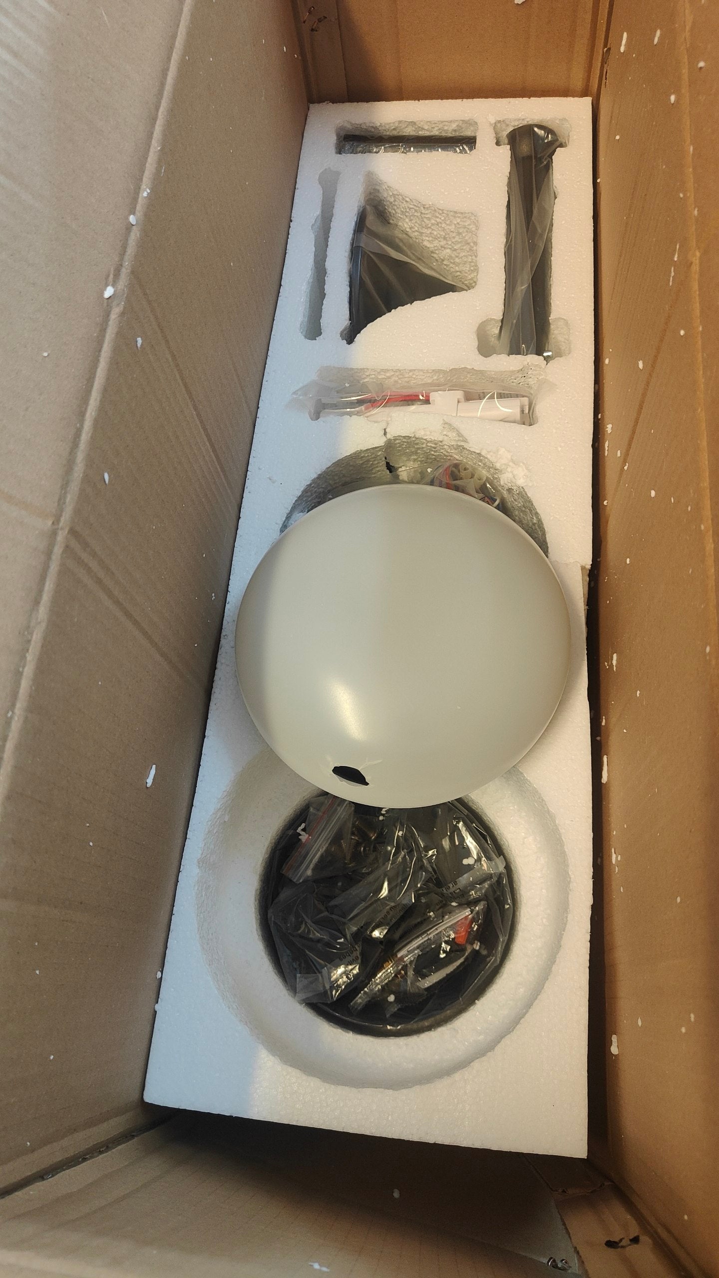 Ceiling Fan With Light 52 Inch LED Remote Dimmable ABS Blades 3000K-6500K
