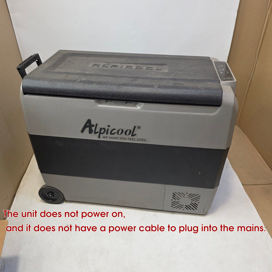Alpicool T60 60L Compressor Car Refrigerator, DC 12v Portable Camping (Broken)