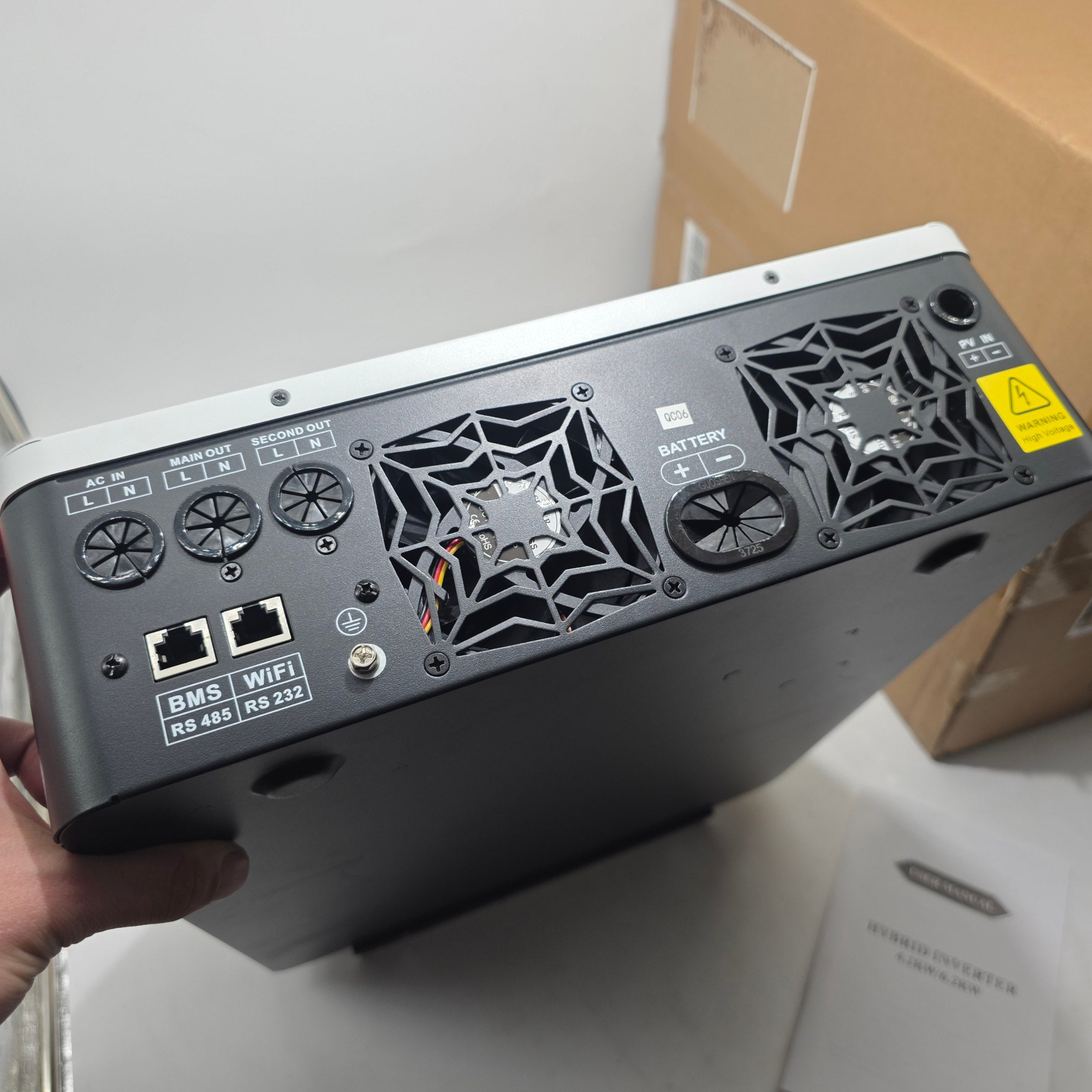 Solar Hybrid Inverter 6.2KW MPPT 120A 24V 48V WiFi Off Grid Y&H 6500W