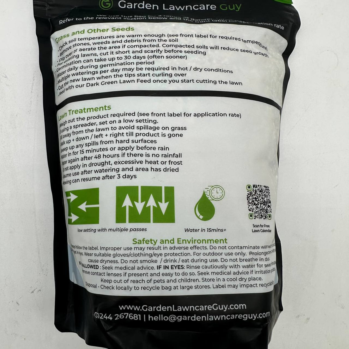 Lawn Feed Autumn Winter Grass Fertiliser 1.25kg Dark Green Lawn Treatment Garden