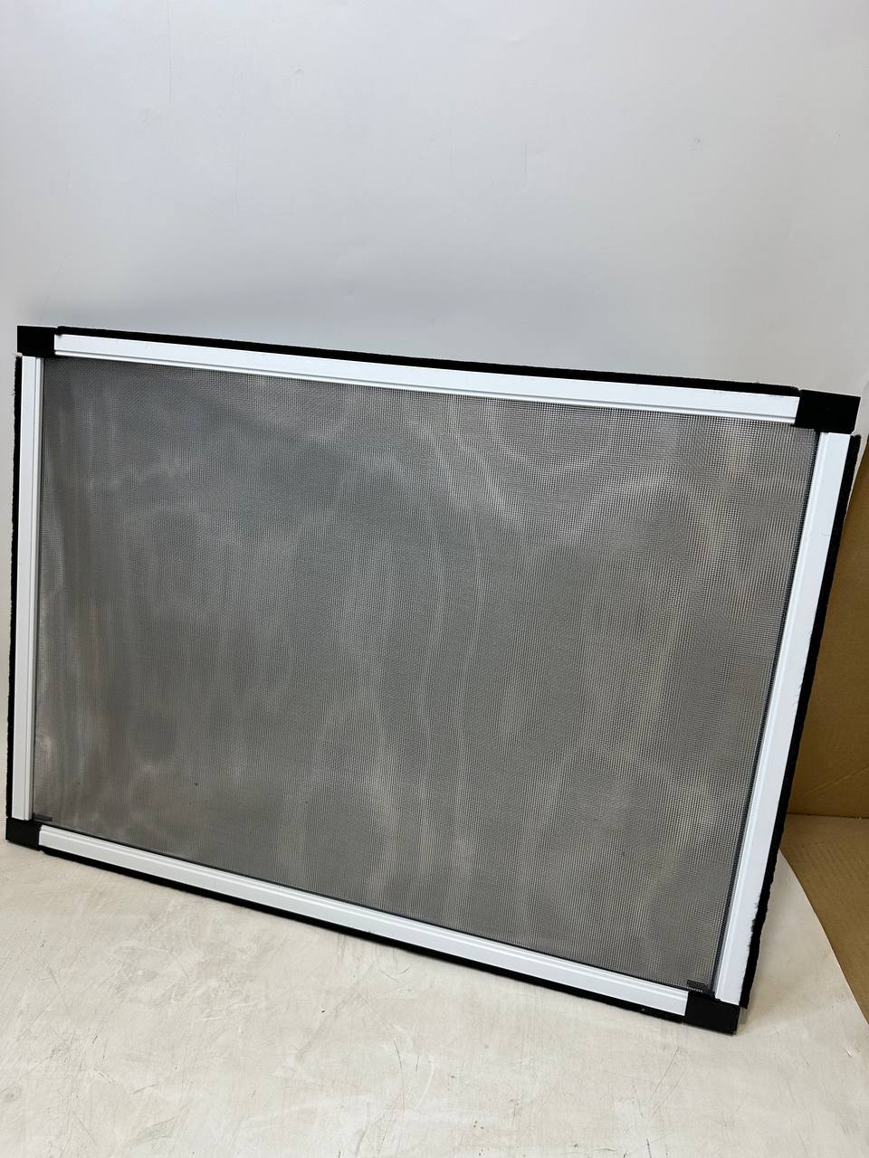 Adjustable Window Screen 50x70-132cm Aluminum Anti Mosquito Mesh White Flyzzz