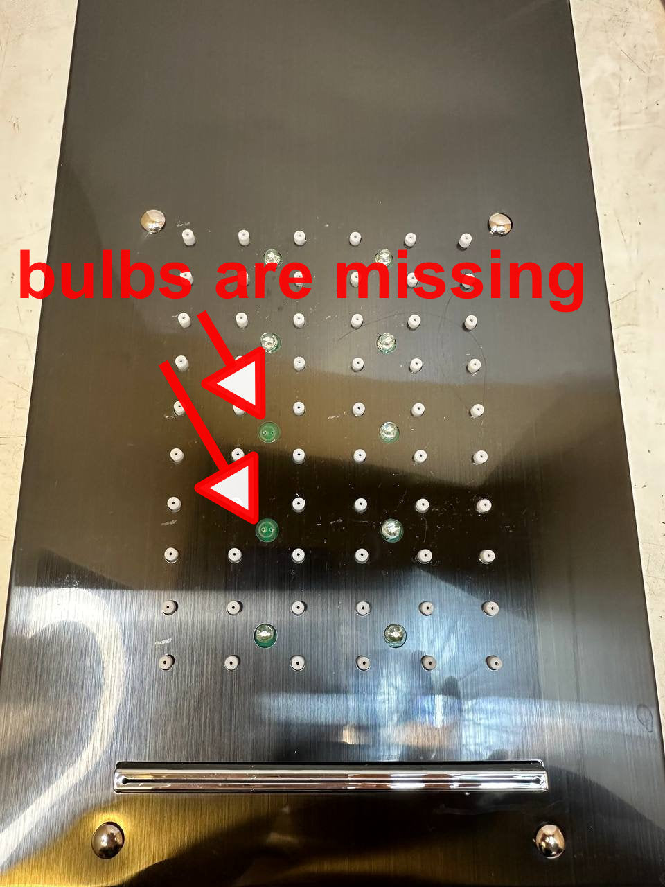 LED Shower Panel Black Rainfall Waterfall Spa Column Dual Mixer Tower