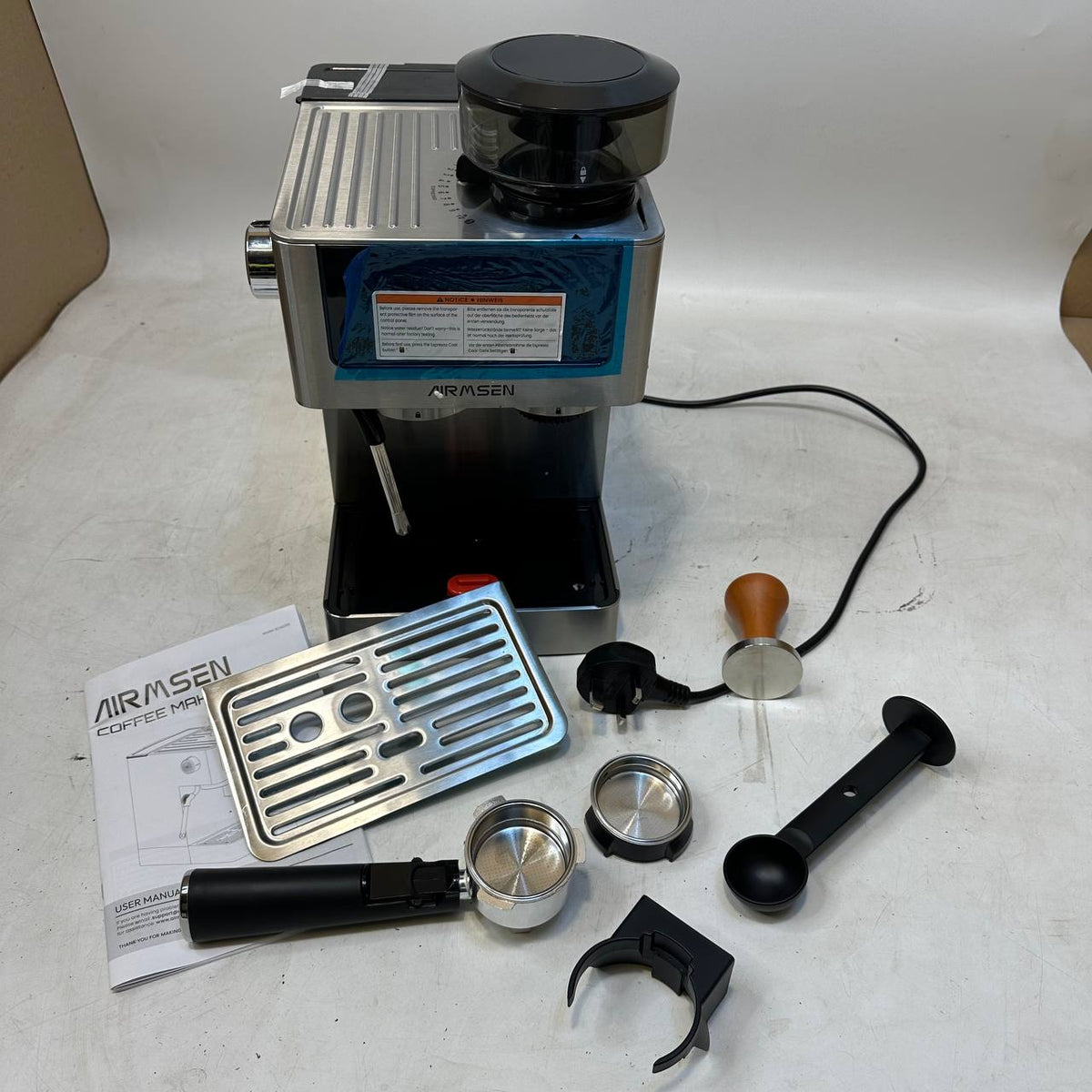 Bean to Cup Coffee Machine 20 Bar Automatic Espresso Maker AIRMSEN Home Barista