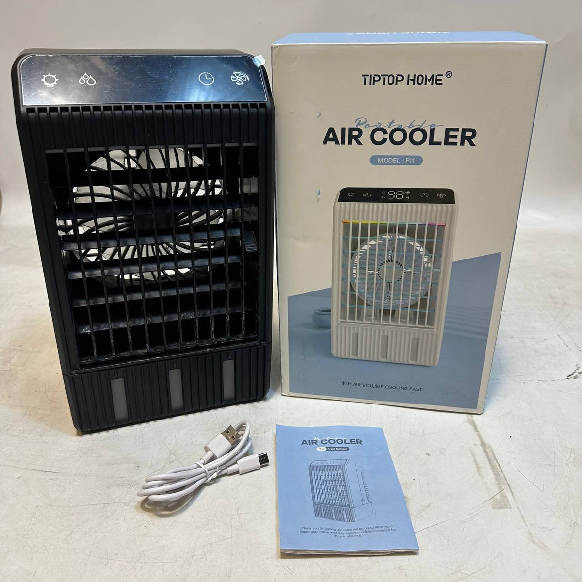 Portable Air Conditioner 4 in 1 1000ml Air Cooler Humidifier 4 Speed Mini AC Fan