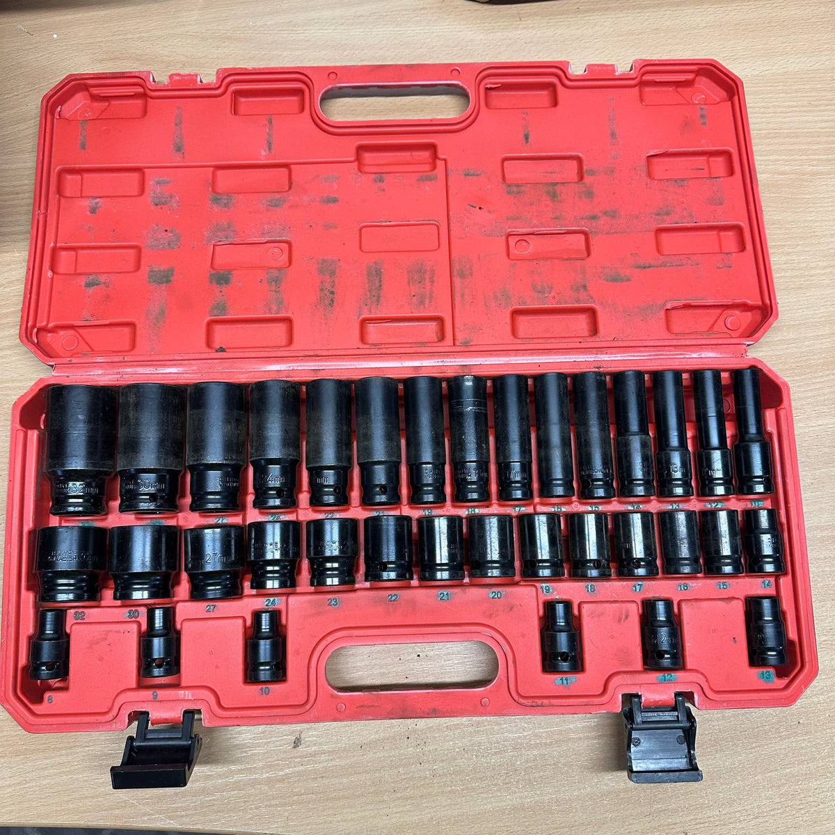 Impact Socket Set 35PCS 1/2 Inch Drive Deep Sockets Workshop Mechanic Tool Kit